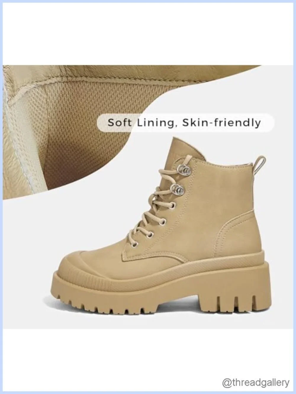 Platform Ankle Boots with Zipper Non-Slip Outsole Faux Leather Chunky Wedge